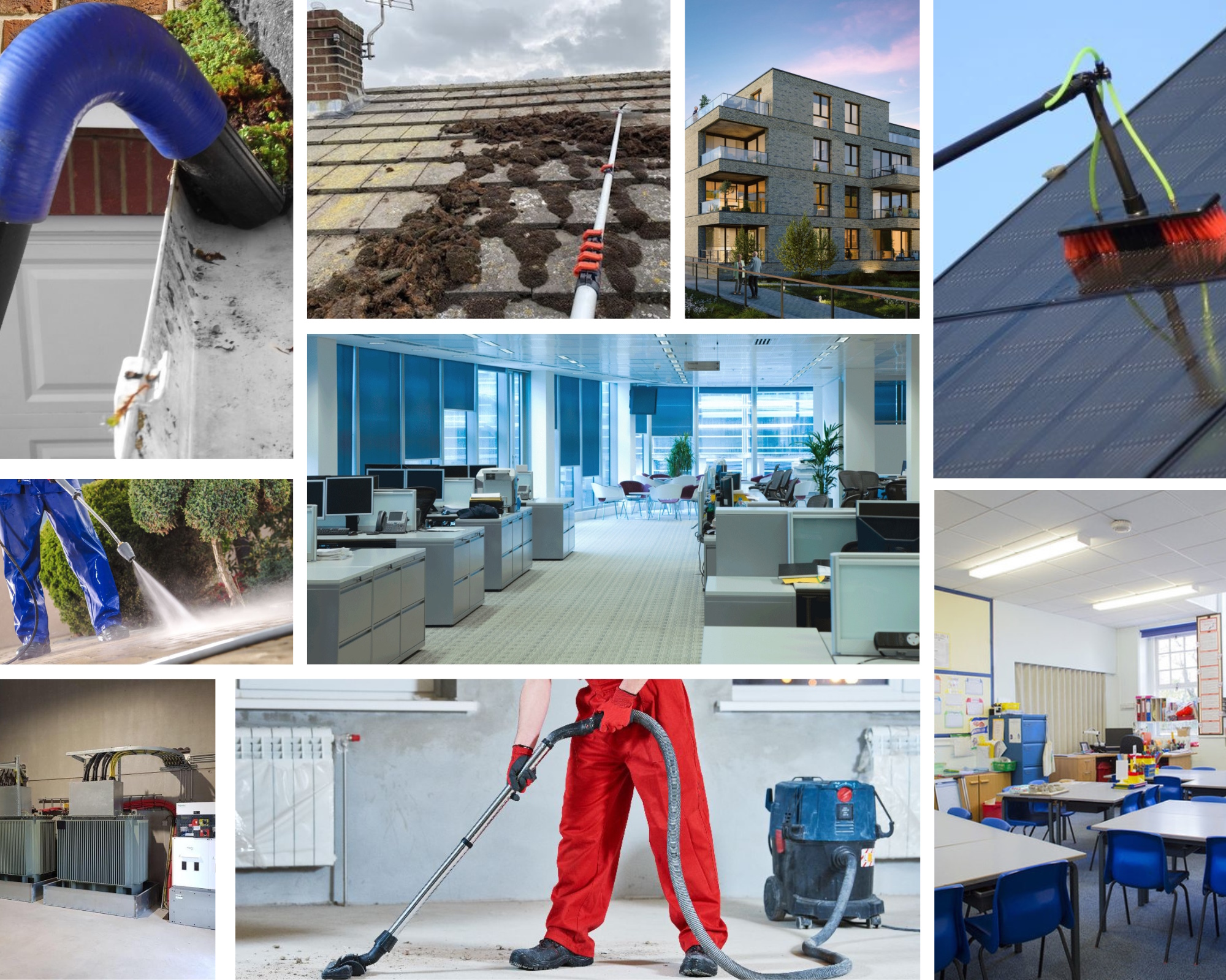 Collage van alle diensten van Blink Diensten